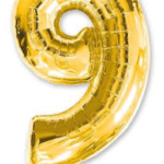 цифра 9 золото